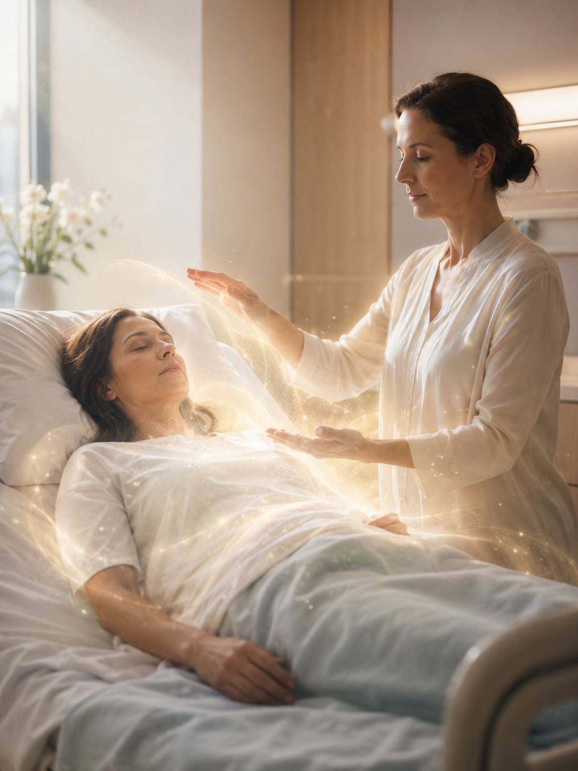 Aplicação de Reiki em outra pessoa