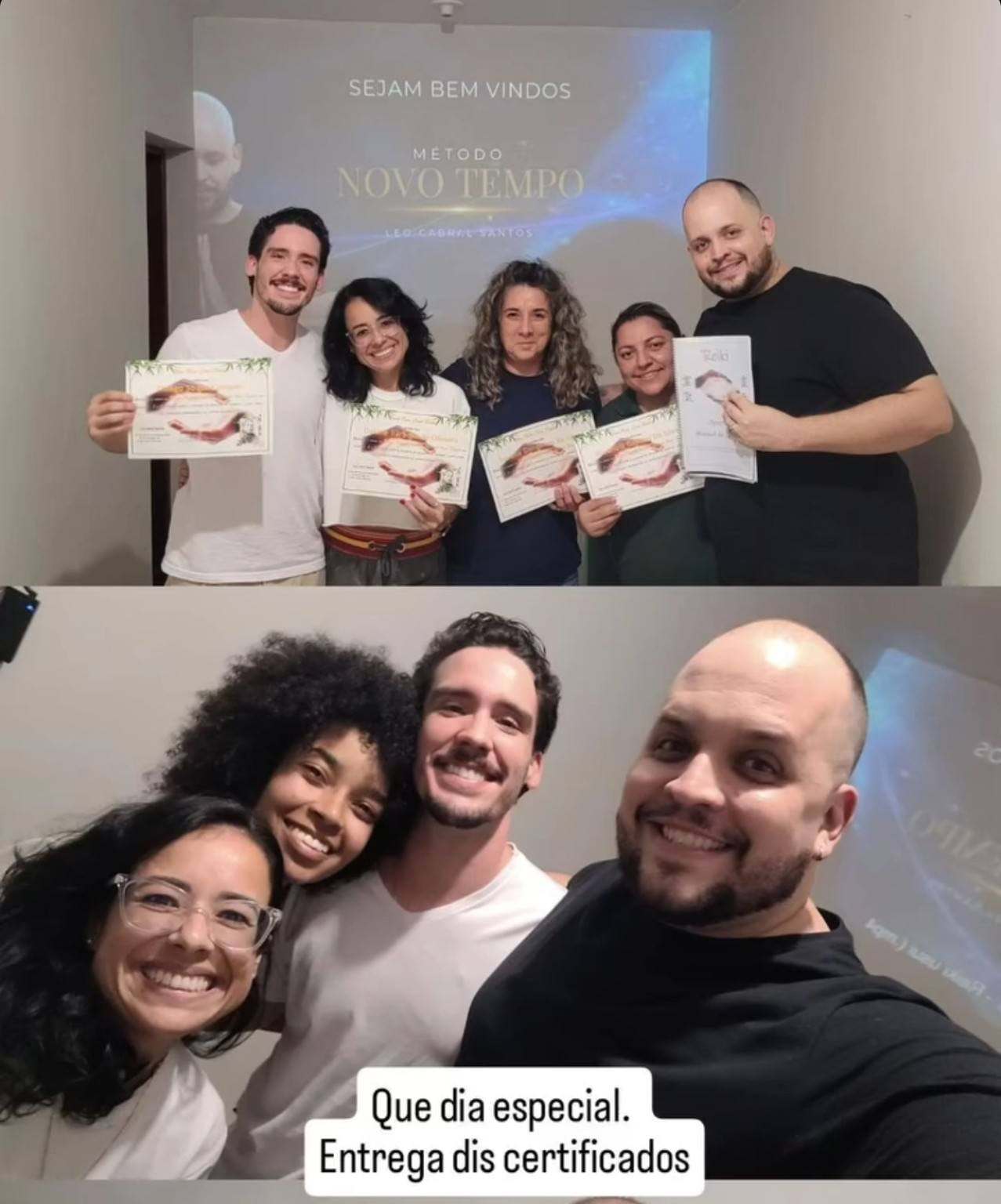 Entrega de certificados da turma do Método Novo Tempo